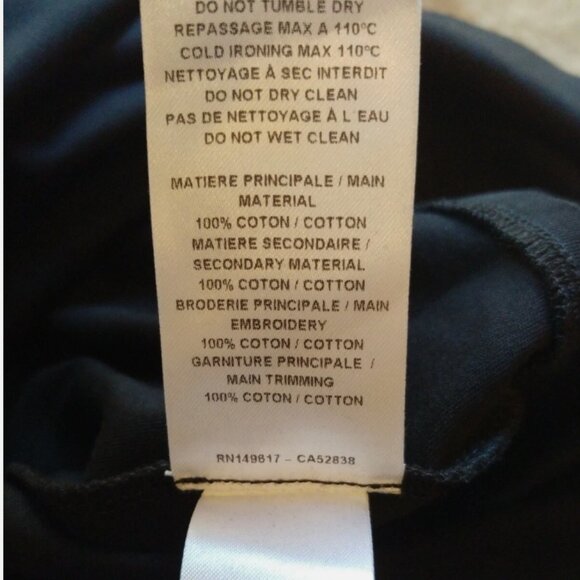 SEE BY CHLOE Cotton Yoke Step Hem Embroidery/Aplique Black KneeMid Dress XS $375 - Picture 13 of 15